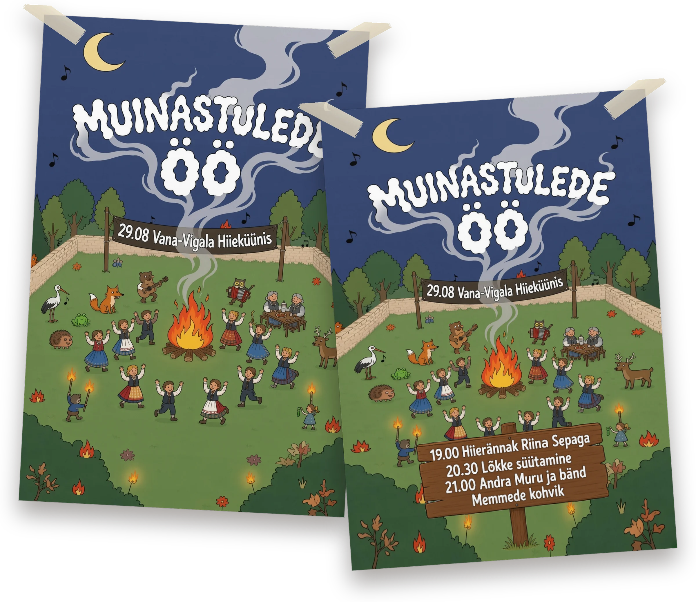Muinastulede öö: plakat